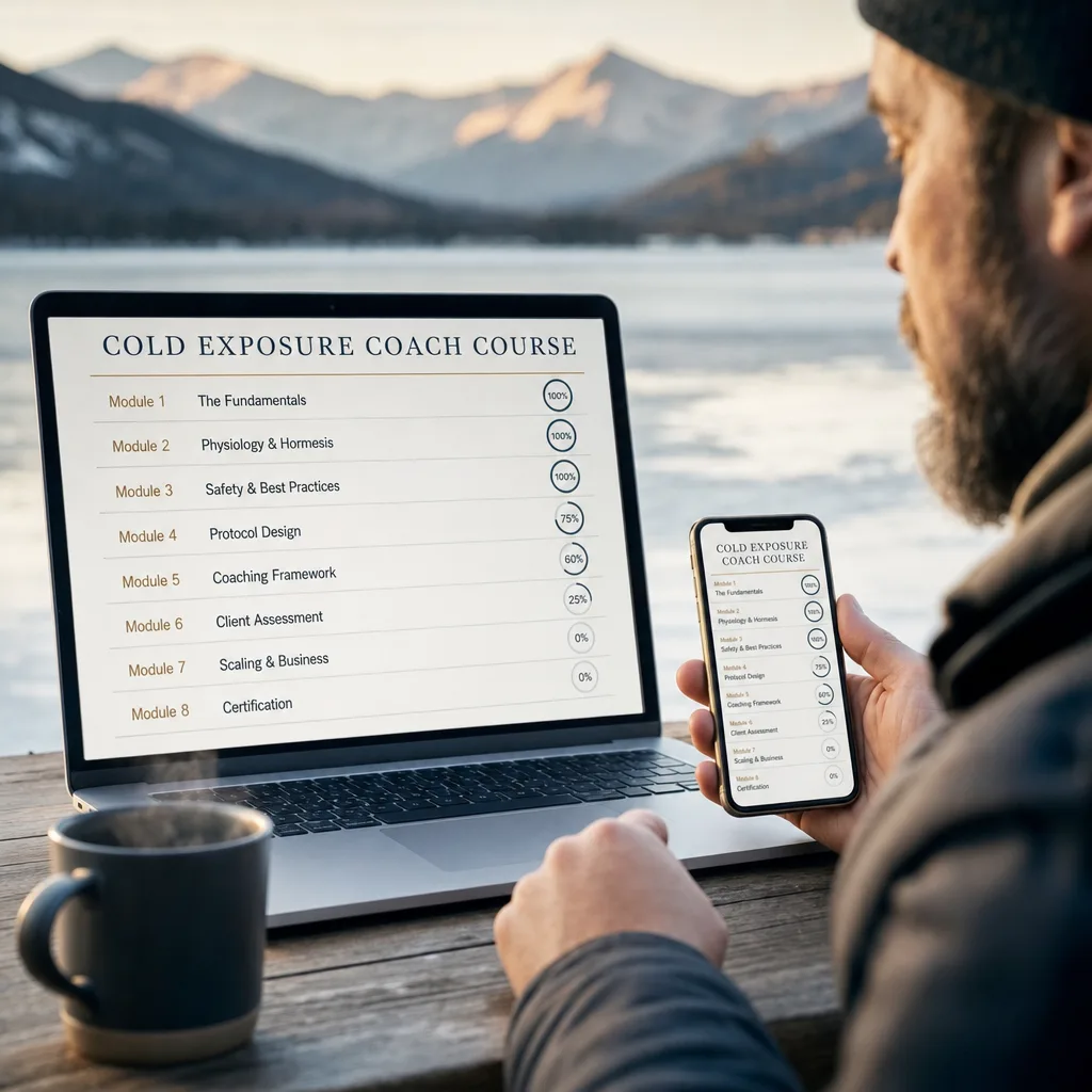 The complete course: 8 modules and 42 lessons in the Frost platform