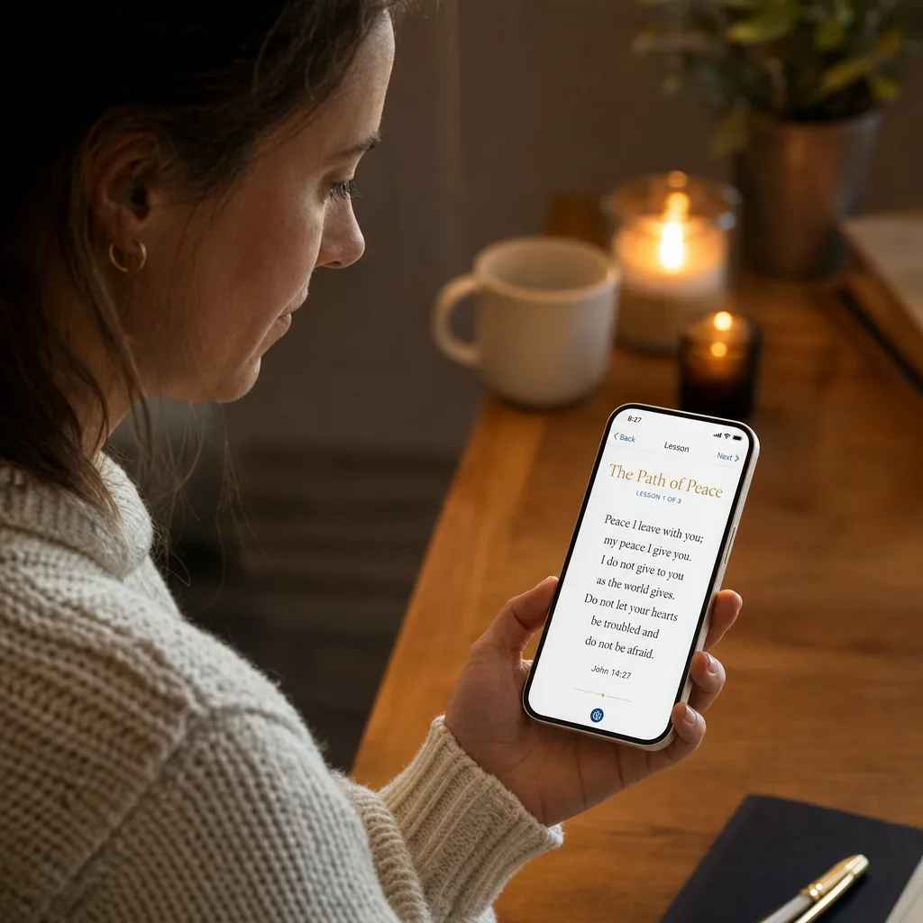 Read the lessons on your phone